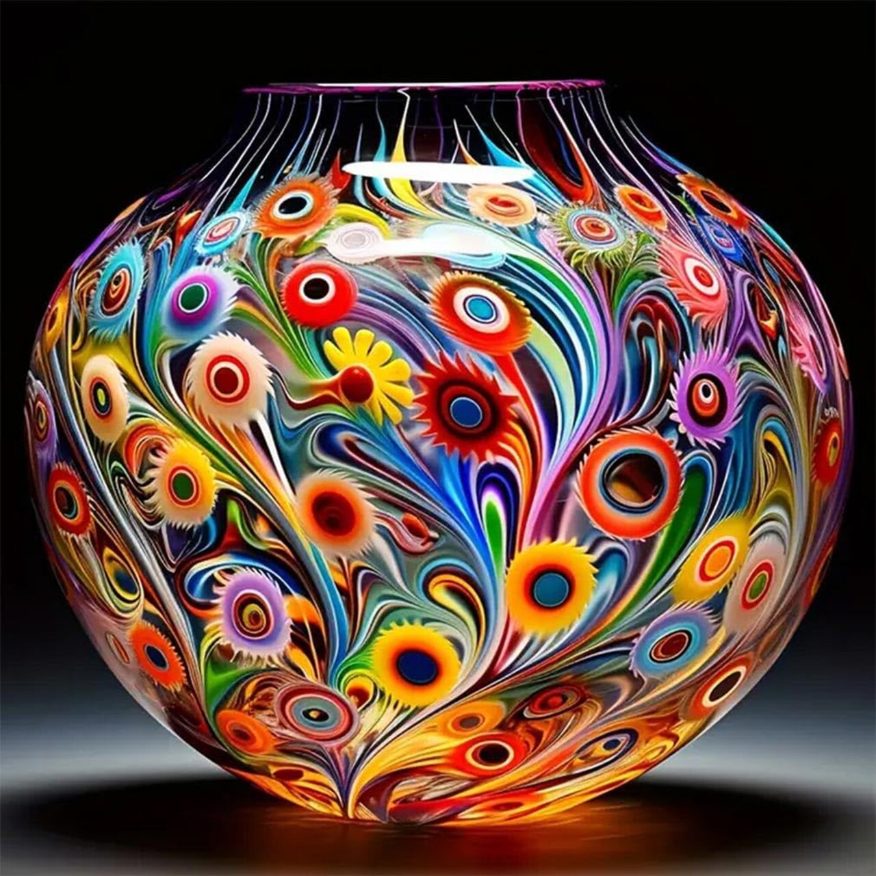 Diamond Art Paintings Kits for Adults,5D Vase Sunflower Flowers Diamond Art Kits for Adult,DIY Full Drill Diamond Gem Art with Painting Kits for Home Wall Decor 12 x 12 Inch